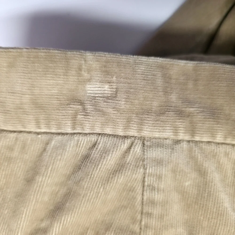 Y2K Banana Republic Pants Mens 36x34 Khaki Corduroy Straight Preppy Work Classic